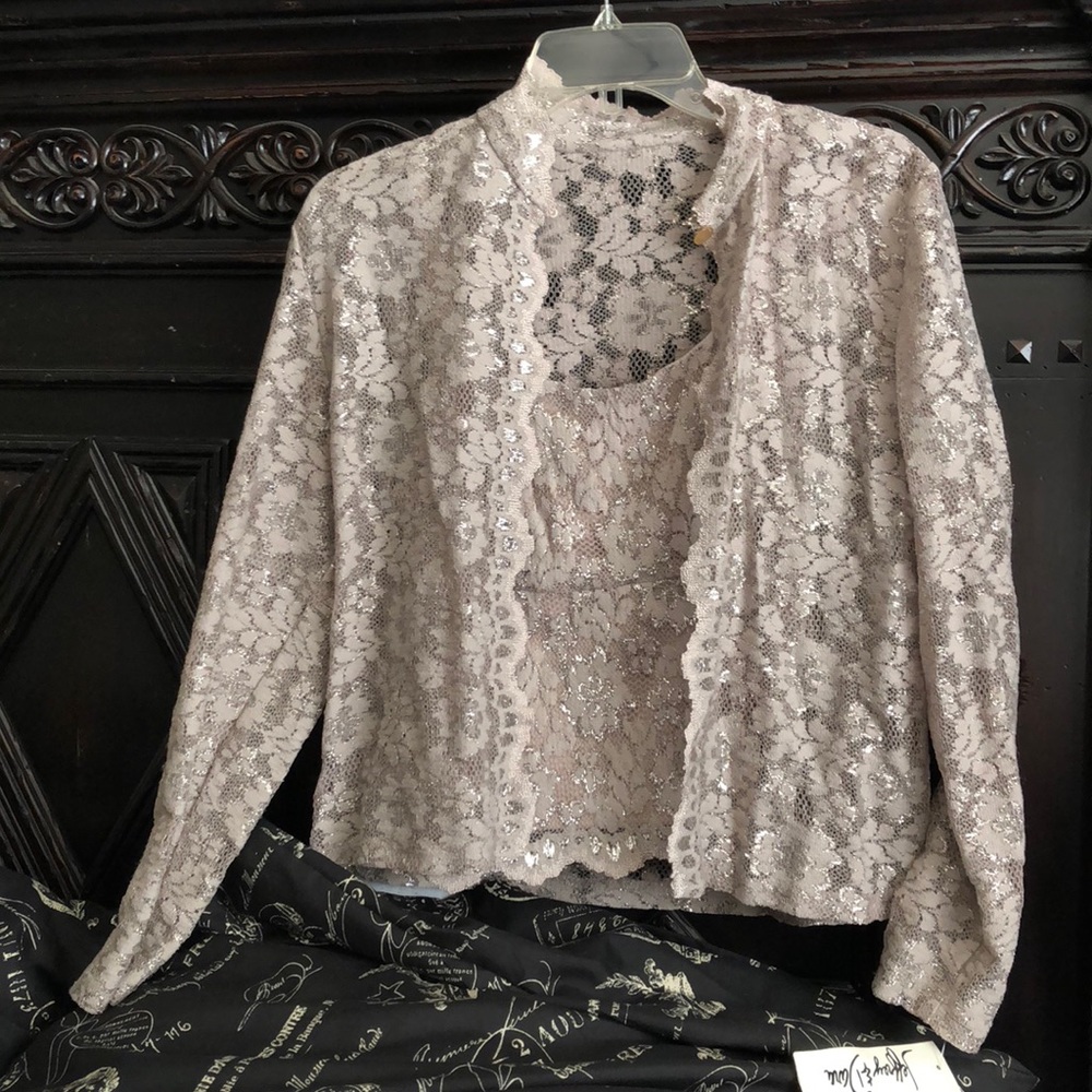 Women’s Evening lace blouse 2 piece